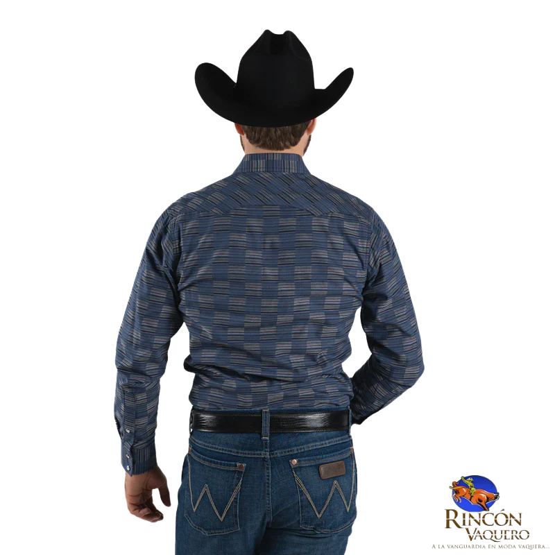 Camisa Vaquera Wrangler caballero Retro Slim Manga Larga 521