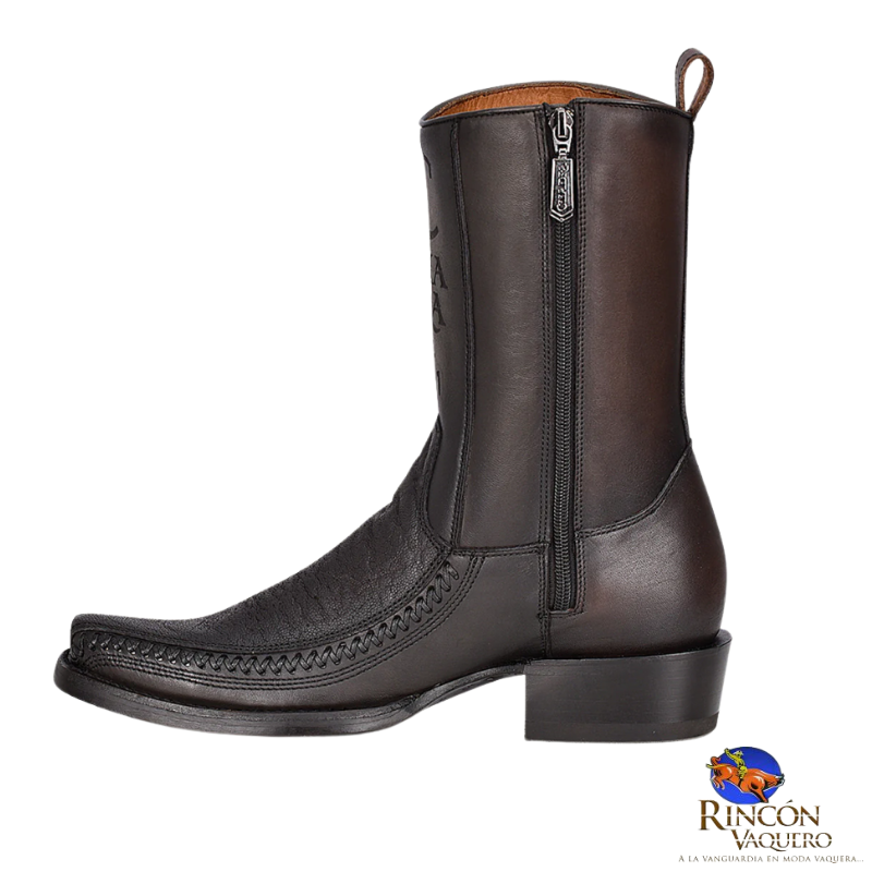 Bota casual en piel genuina de elefante para caballero