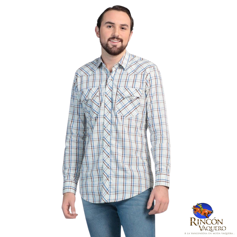 Camisa Vaquera Wrangler caballero 20 Extreme Slim Manga Larga 772