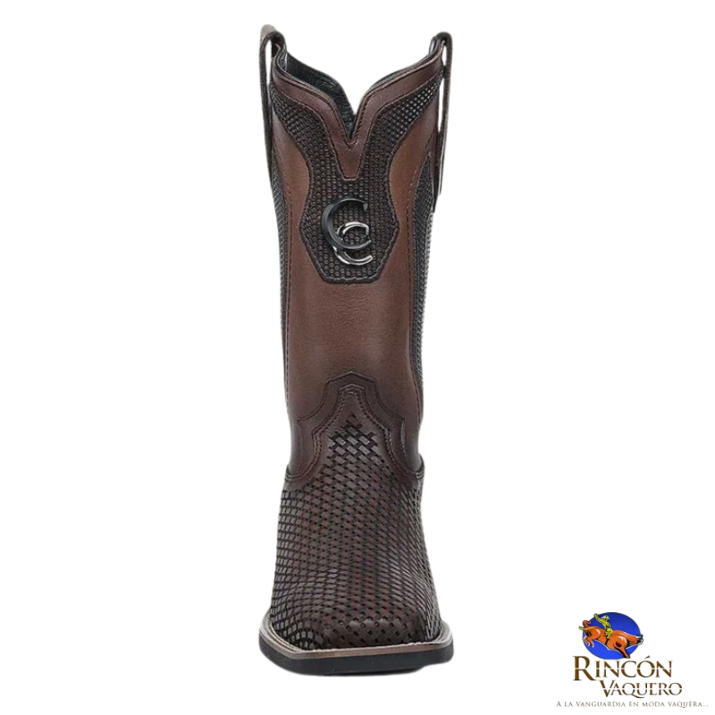 Bota para caballero en piel genuina de res