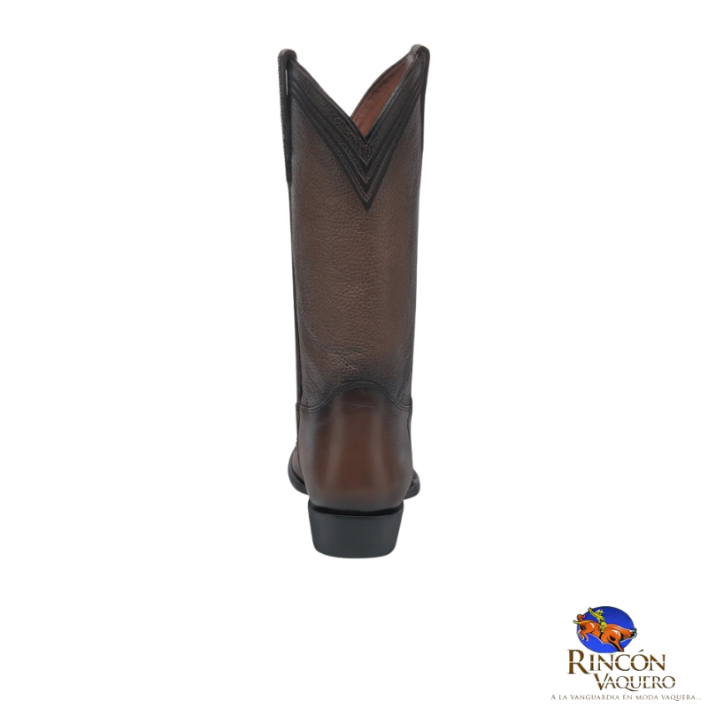 Bota tradicional en piel genuina de pitón para caballero