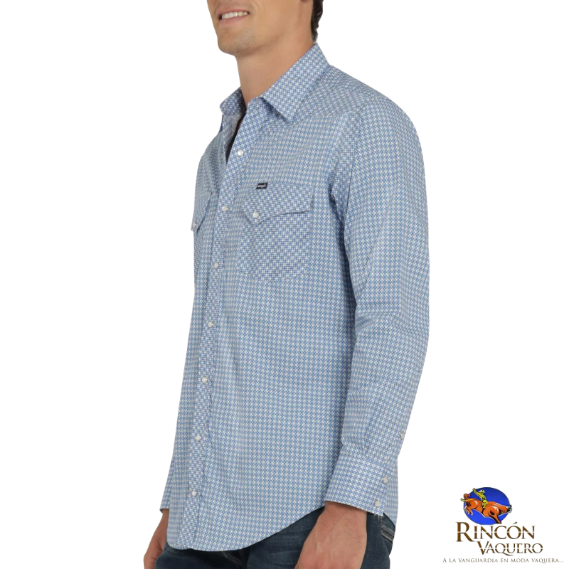 Camisa Vaquera Wrangler caballero 20 Extreme Slim Manga Larga 815