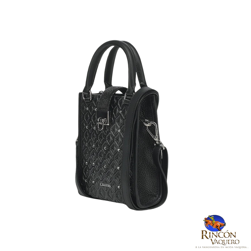 Tote mini en piel genuina de mantarraya para dama