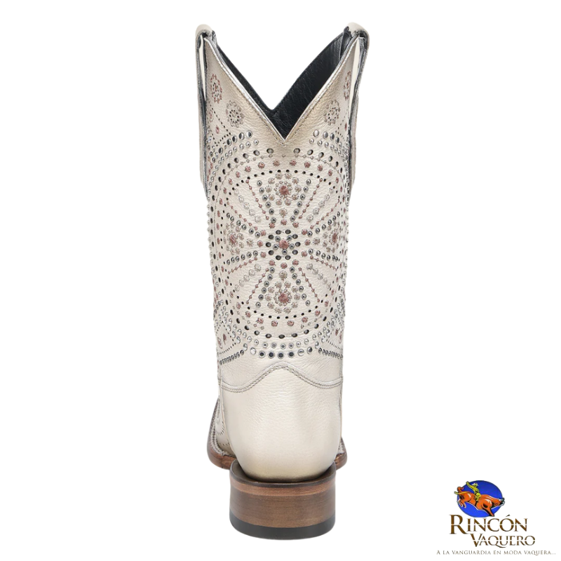Bota rodeo en piel genuina para dama