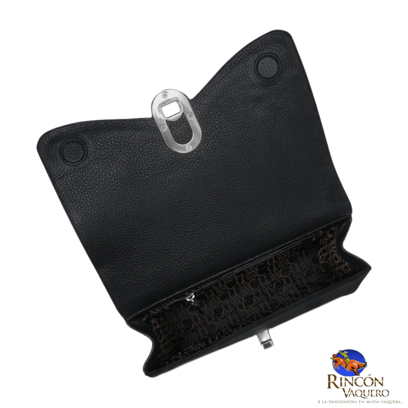 Bolso de hombro en piel genuina de mantarraya para dama