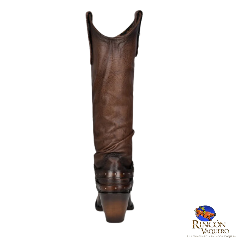 Bota para dama en piel genuina de res