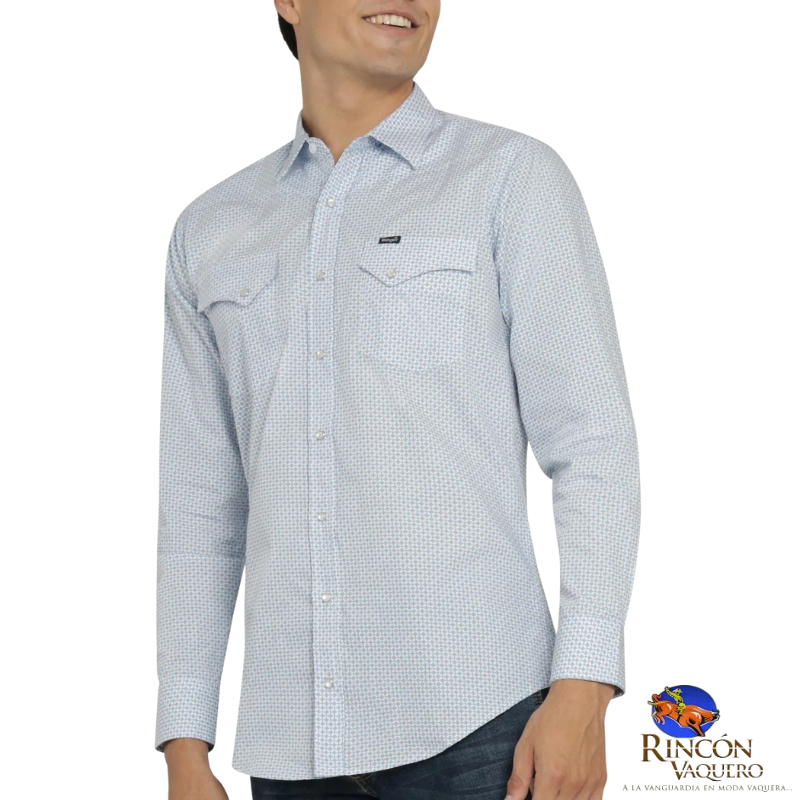 Camisa Vaquera Wrangler caballero 20 Extreme Slim Manga Larga 817