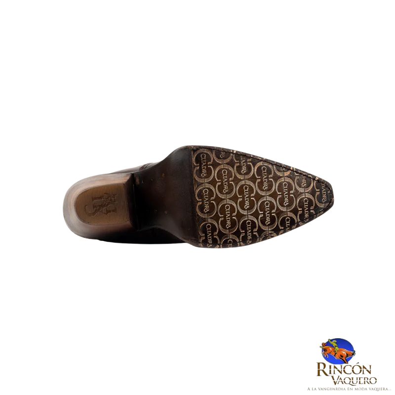 Bota alta western para dama en piel genuina de res
