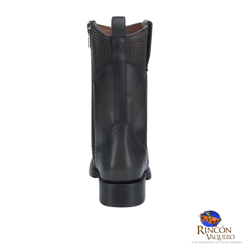 Bota casual en piel genuina de cuello de toro para caballero