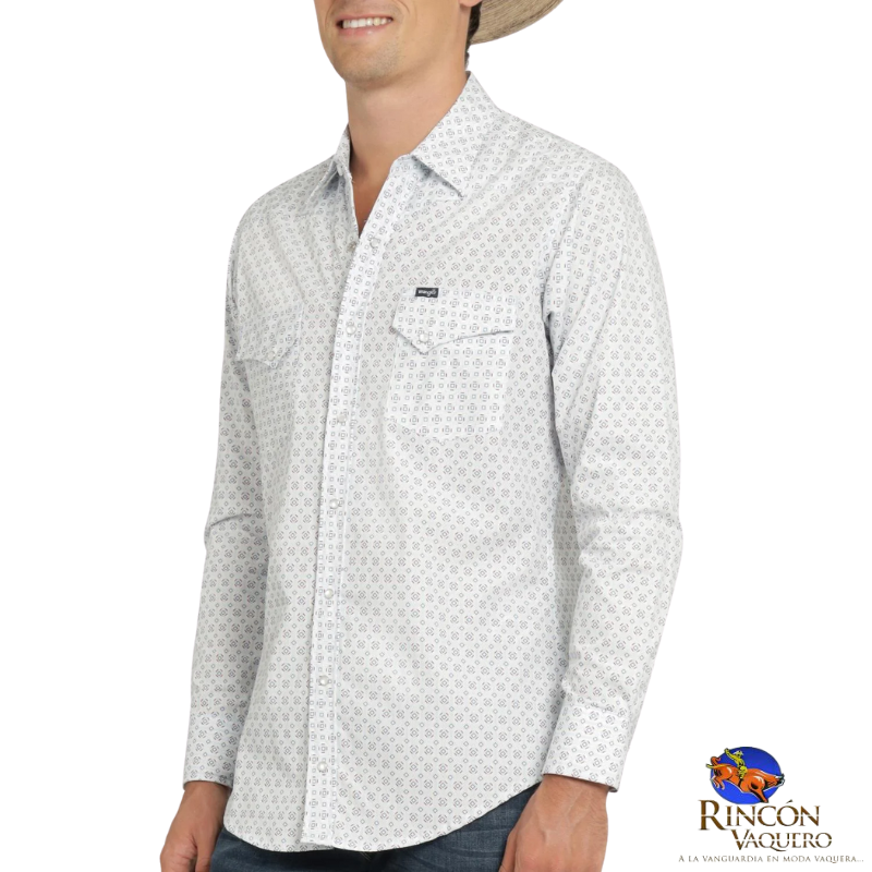 Camisa Vaquera Wrangler caballero 20 Extreme Slim Manga Larga 819