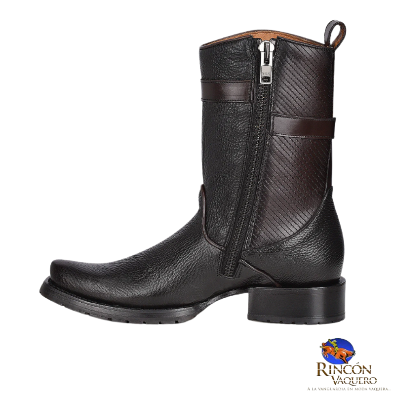 Bota urbana en piel genuina para caballero