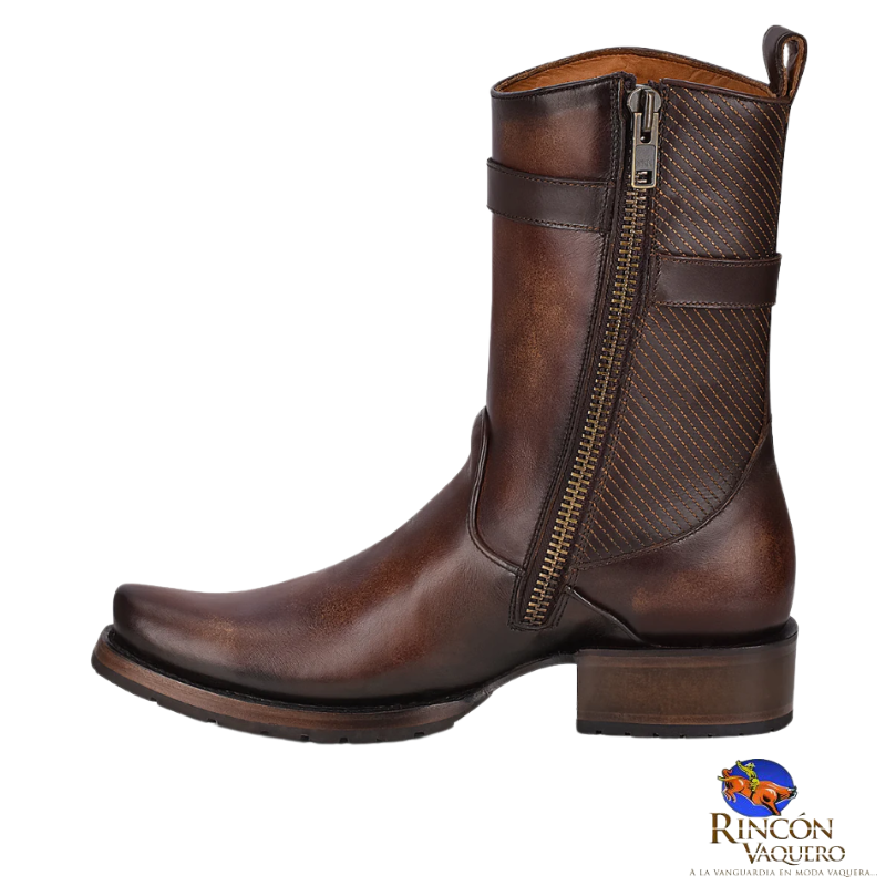 Bota urbana en piel genuina para caballero