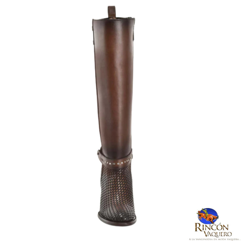 Bota para dama en piel genuina de res