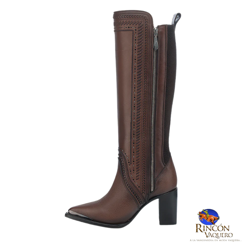 Bota casual en piel genuina para dama