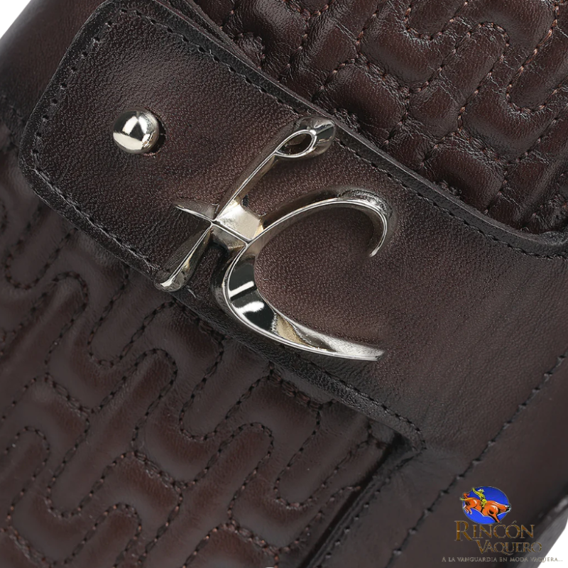 Botín de vestir en piel genuina de ternera para dama