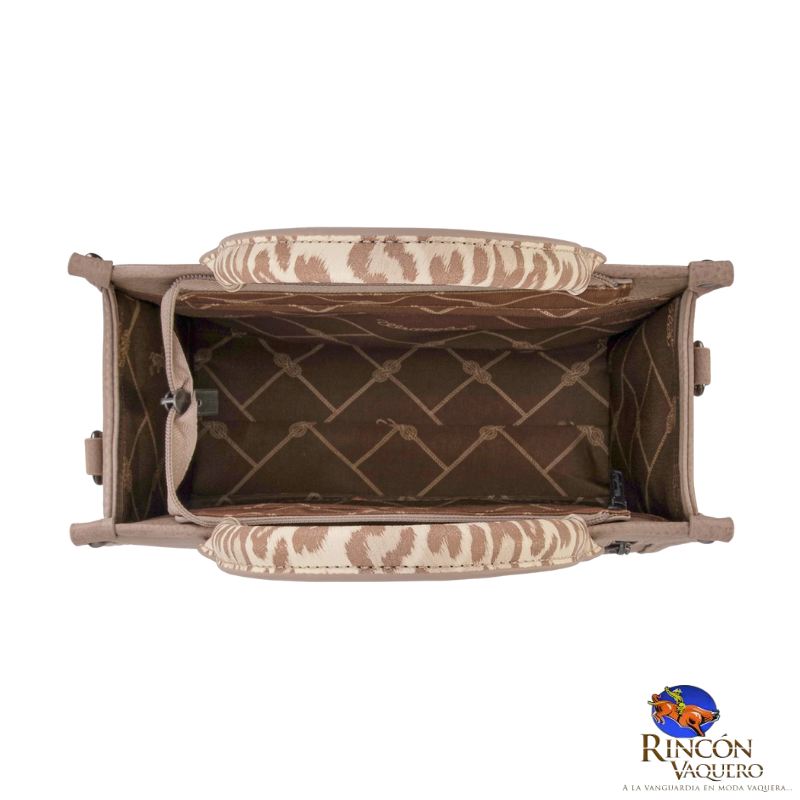 Bolsa Wrangler Animal Print Tan