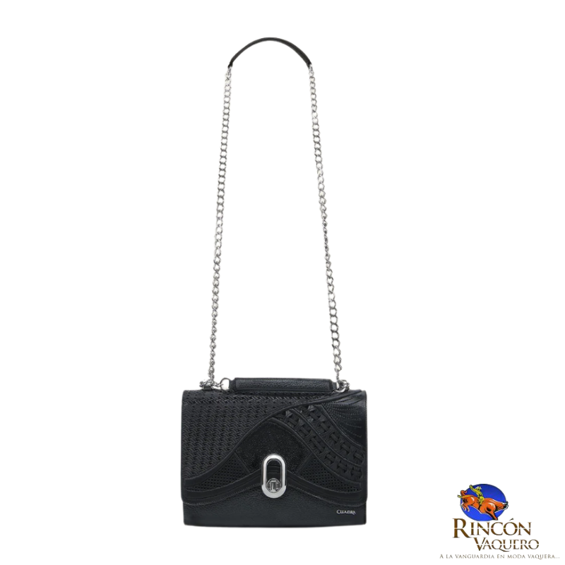 Bolso de hombro en piel genuina de mantarraya para dama