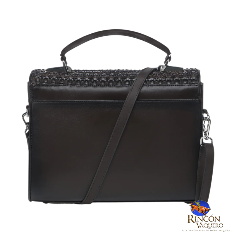 Bolso de mano en piel genuina para dama