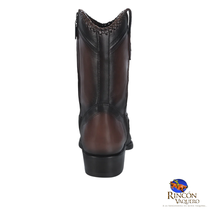 Bota casual en piel genuina de avestruz para caballero