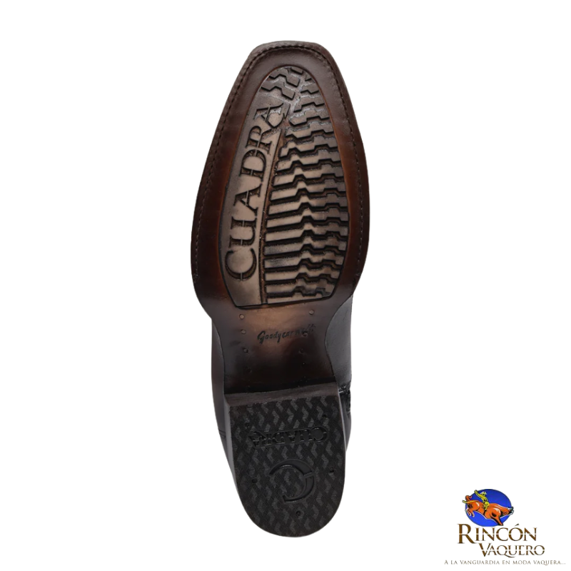 Bota casual en piel genuina de avestruz para caballero