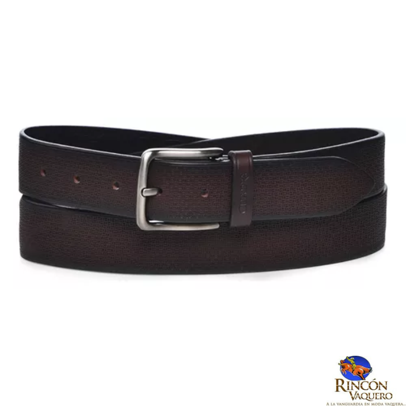 Cinto en piel genuina para caballero