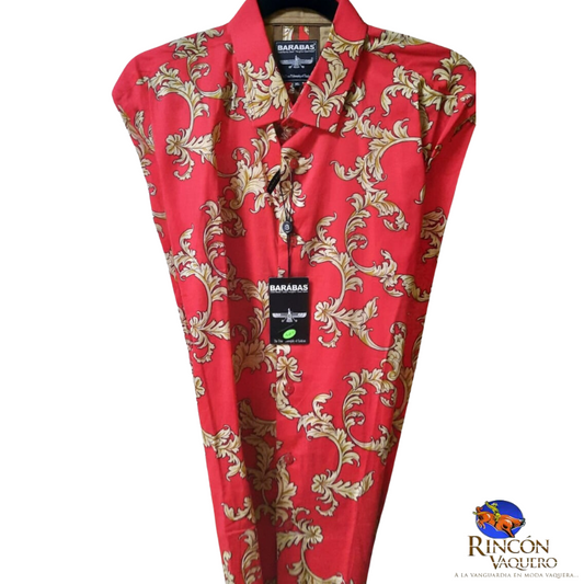 Camisa para caballero estampado floral