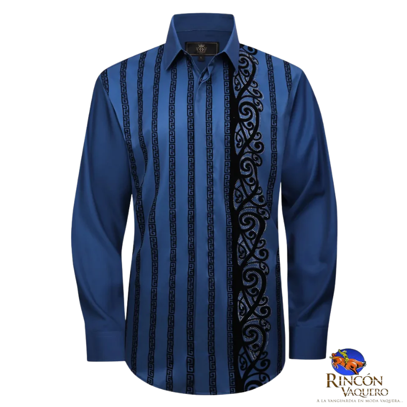 Camisa Declaraciones con estilo AZUL OSCURO
