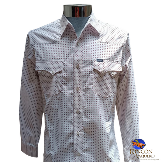 Camisa vaquera Wrangler caballero regular manga larga 344