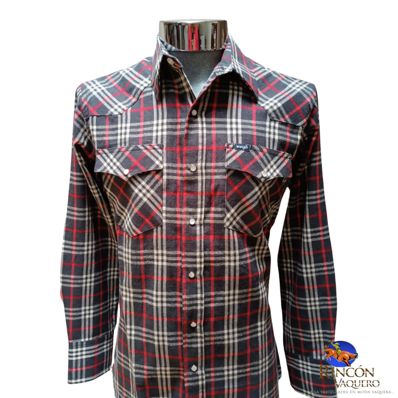 Camisa vaquera Wrangler caballero regular manga larga 355