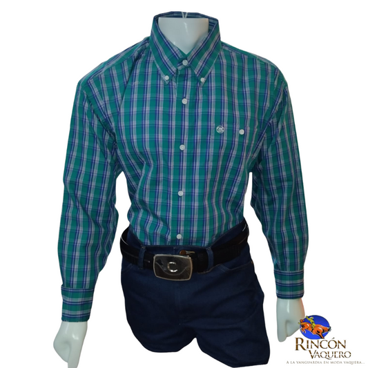 Camisa Wrangler caballero Retro Slim-fit 01B