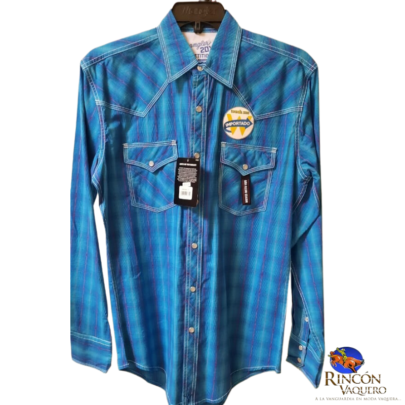 Camisa vaquera Wrangler hombre manga larga 99B