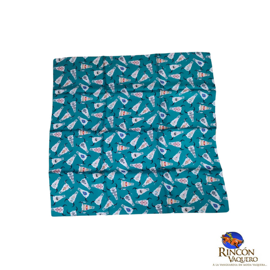 Mascada Seda LH Skulls para dama