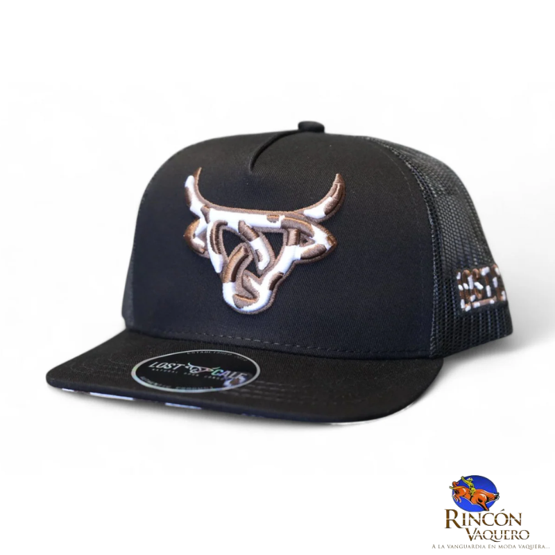 Gorra Lost Calf Cowhide Black Kids