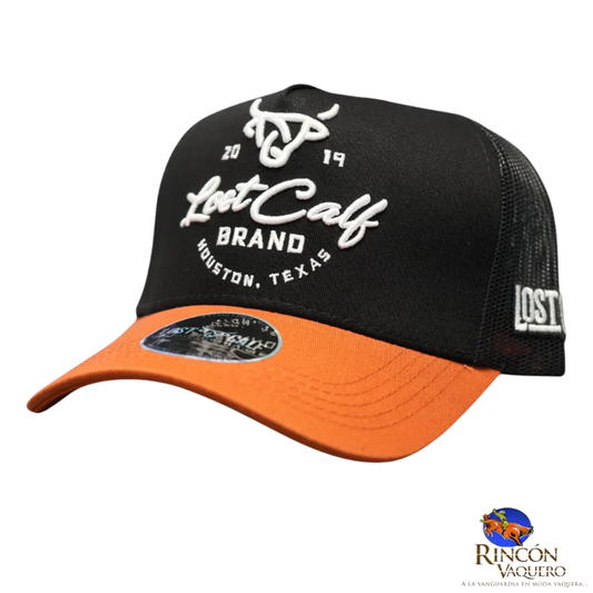 Gorra Lost Calf Dusthorn Black Orange A Frame