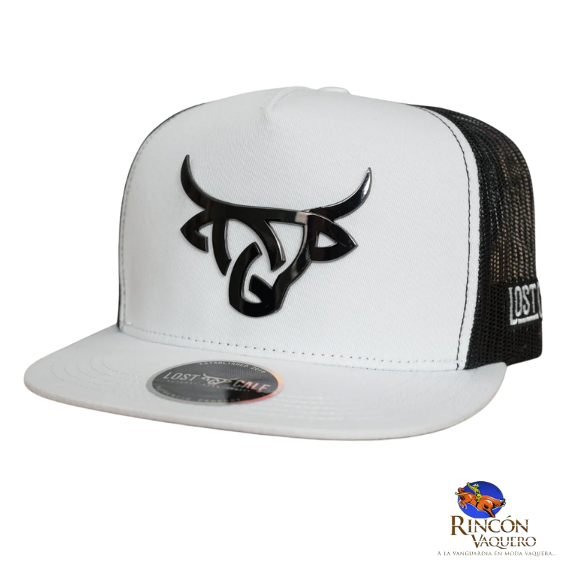 Gorra Lost Calf Iron White Black