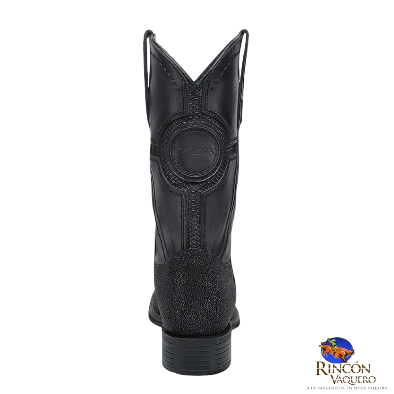 Bota de rodeo en piel genuina de mantarraya para caballero