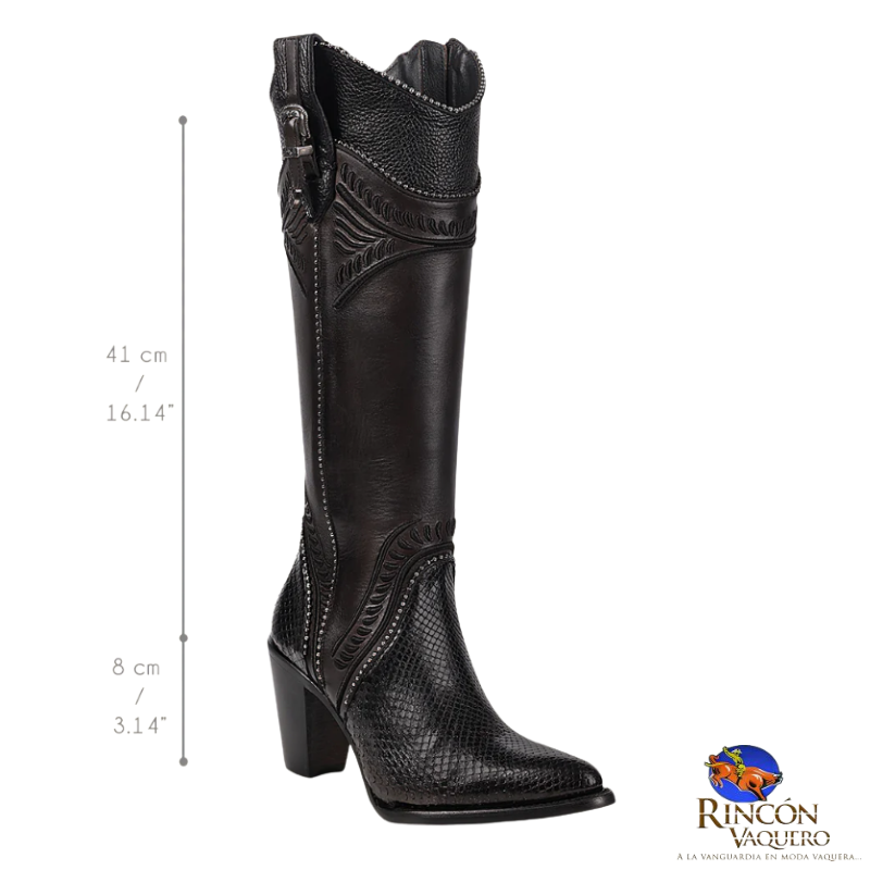Bota Alta Cuadra para dama