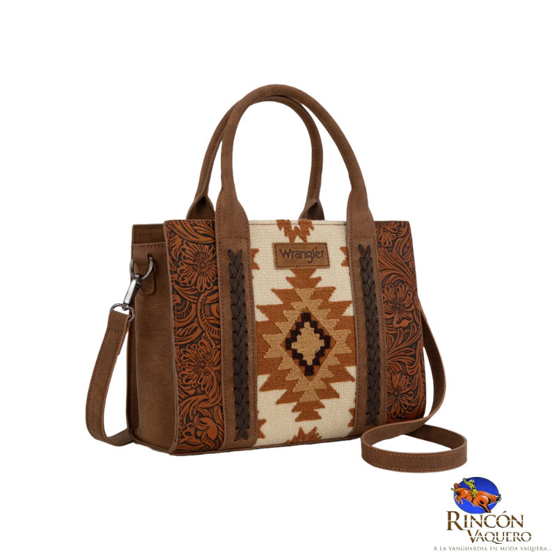Bolsa Wrangler Azteca Floral Cafe