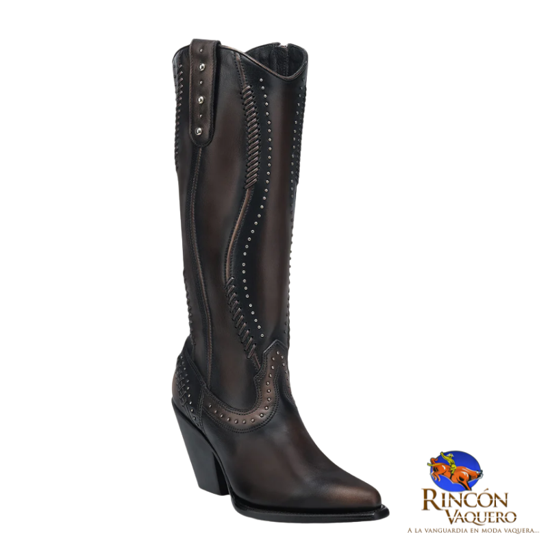 Bota casual en piel genuina para dama