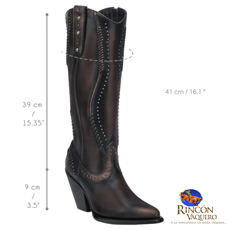 Bota casual en piel genuina para dama