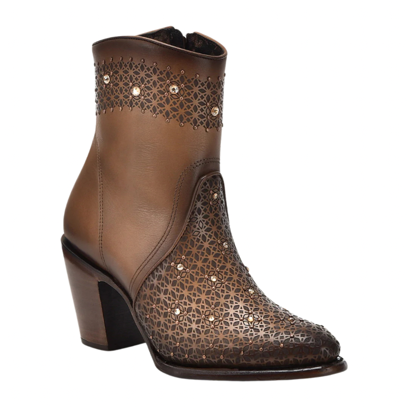 Botín casual para dama en piel genuina de res