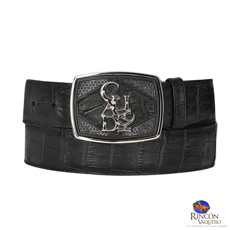 Cinto en piel genuina para caballero