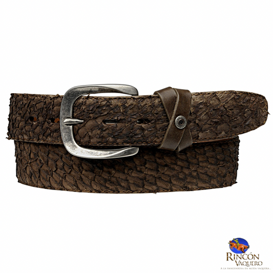 Cinturón para caballero en piel genuina