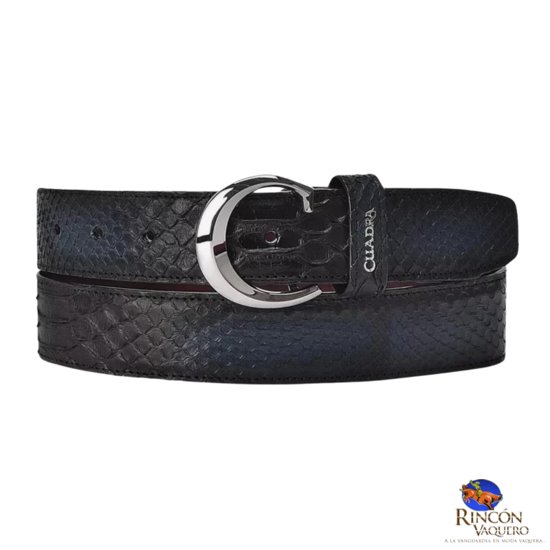 Cinto en piel genuina para caballero