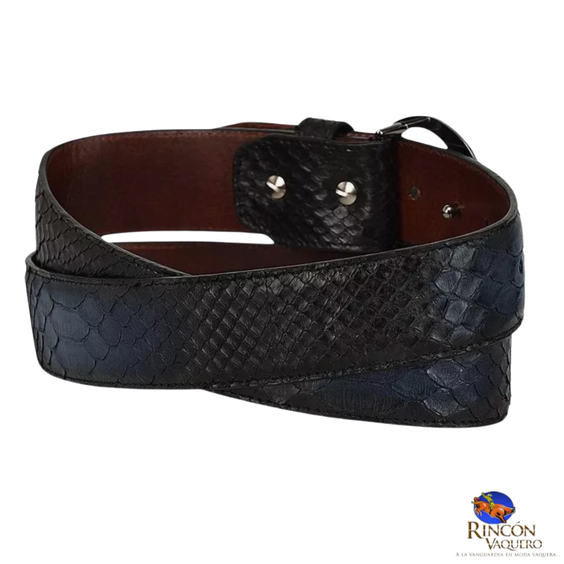 Cinto en piel genuina para caballero