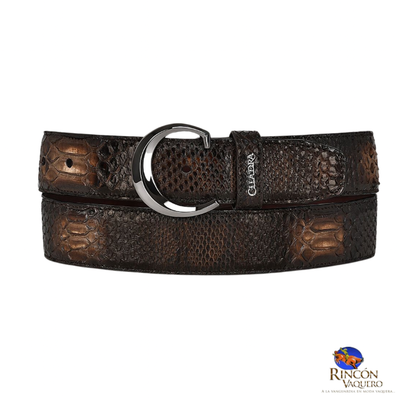 Cinto en piel genuina para caballero
