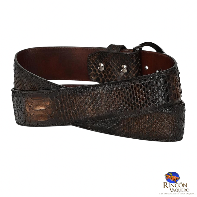 Cinto en piel genuina para caballero